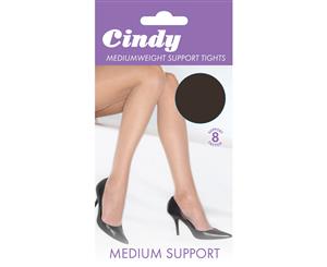 Cindy Womens/Ladies Mediumweight Support Tights (1 Pair) (Barely Black) - LW108
