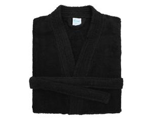 Comfy Unisex Co Bath Robe / Loungewear (Black) - RW2637