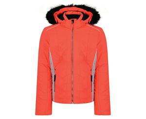 Dare 2B Childrens Girls Prodigal Luxe Waterproof Ski Jacket (Fiery Coral) - RG3858