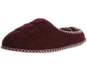 Dearfoams Women's Quilted Cable Knit Clog Slipper