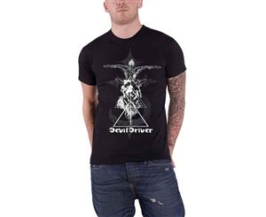 Devildriver T Shirt Baphomet Band Logo Official Mens - Black