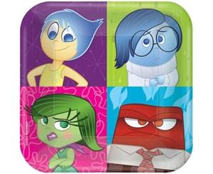 Disney Inside Out Party Square Dinner Plates - 8 pack