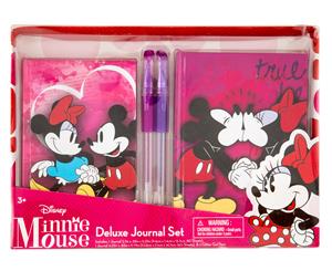 Disney Minnie Mouse Deluxe Journal Set w/ Glitter Gel Pens