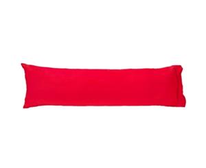 Easy Rest - Soft and Elegant 250TC Pure Cotton Percale Pillow Case (Body Shape) - Red