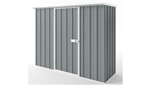 EasyShed S2308 Tall Flat Roof Garden Shed - Armour Grey