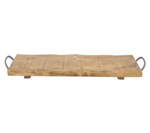 Eldridge Rubberwood Oblong Handle Tray Large