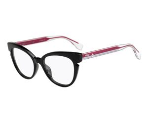 Fendi Rx FF0134 Black Crystal Red Women Eyeglasses