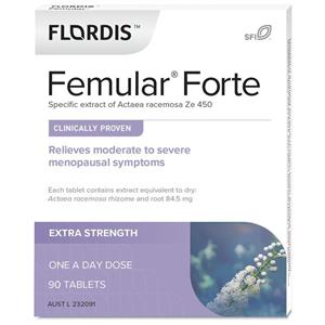 Flordis Femular Forte for Menopause Relief 90 Tablets