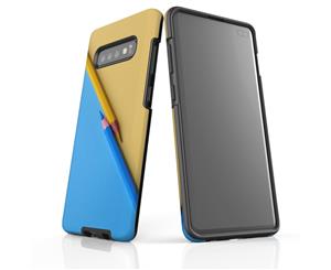 For Samsung Galaxy S10 Plus Case Protective Back Cover Blue or Yellow