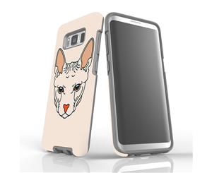 For Samsung Galaxy S8 Case Protective Back Cover Sphinx Cat Portrait