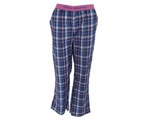 Forever Dreaming Womens/Ladies Checked Pyjama Bottoms (Blue Check) - N1090