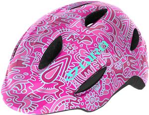 Giro Scamp Youth Bike Helmet Pink Flowerland