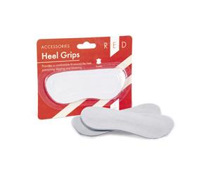 Heel Grips Red Foot Care Comfort Cushion Padding - Grey