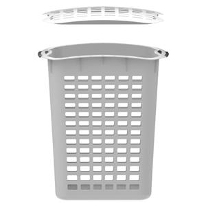 HomeLeisure 90L Laundry Hamper With Lid - White