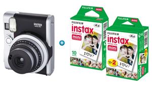 Instax Mini 90 Neo Classic Instant Camera with Film Pack - Black