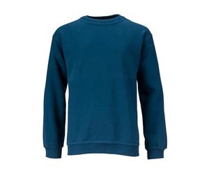 James And Nicholson Childrens/Kids Round Heavy Sweatshirt (Petrol Blue) - FU481