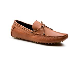 Massa Terrano Leather Boat Designer Loafers Premium Shoes - Tan