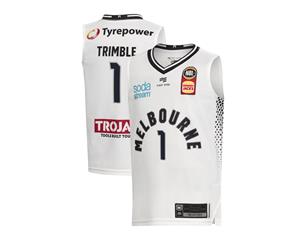 Melbourne United 19/20 NBL Basketball Youth Authentic Away Jersey - Melo Trimble
