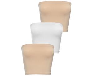 Mini Strapless Tube Top/Skirt - 3 Pack - 2 Nude 1 White