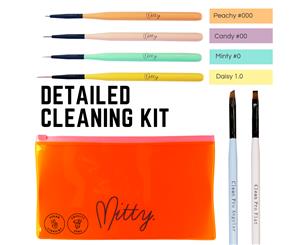Mitty - Nail Art Brush Kit - Cleaning Kit