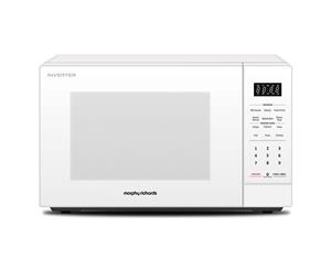 Morphy Richards 34L 1200W Inverter Microwave Oven w/ Digital Touch Control White