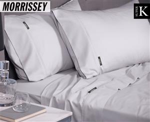 Morrissey Bamboo Luxe Cotton Super King Bed Sheet Set - Pewter