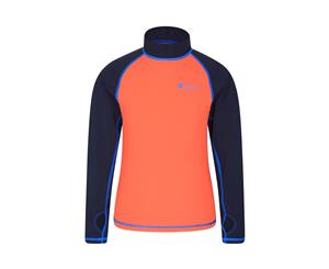 Mountain Warehouse Boys Rash Vest Quick Drying with Nylon & UV Protection SPF50 - Orange