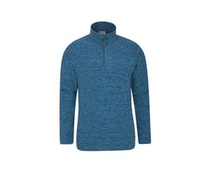 Mountain Warehouse Men's Half Zip with Microfleece and Highly Breathable Fabric - Blue
