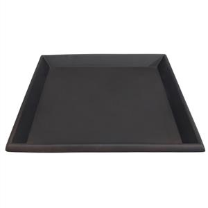 Northcote Pottery Brown 'Glazed Look' Square Saucer - 250mm