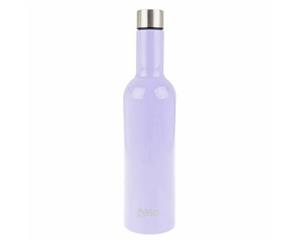 Oasis Wine Traveller Kit Set 750ml Bottle 2x 330ml Tumbler Double Wall Insulated LILAC