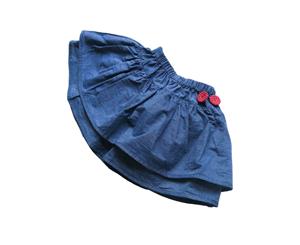 Oobi Girls' Chambray Layered Skirt