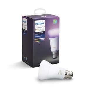 Philips 10W A60 Hue White And Colour Ambiance Smart LED Light Bulb BC