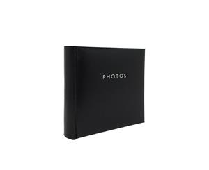 Photo Album Slip In Glamour Black - 200 x 4x6" (10x15cm) Photo Capacity - Twin Pack (2 Albums)