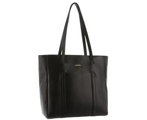 Pierre Cardin Italian Leather Tote Handbag/Computer Bag (PC3005) - Black