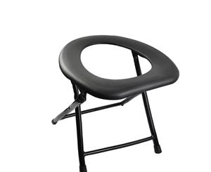 Potty Toilet Seat Folding Chair Camping Travel Portable Stool Multifunctional BK