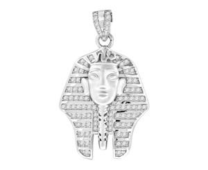 Premium Bling - 925 Sterling Silver Pharaoh Pendant - Silver