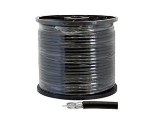RG6QDR-100M DOSS Quad Shield Rg6 - 100M Roll 75 Ohm Coax Cable - Per Roll Inner Conductor Is a Copper Clad Steel Wire Within a Gas Injected Polythene