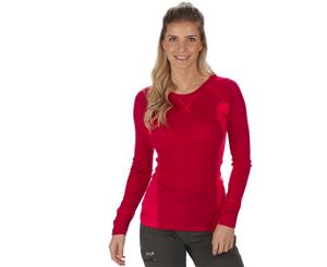 Regatta Womens/Ladies Beru Merino Wool Long Sleeve Baselayer T shirt - DkCeri/BrtBl