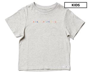 Riders Jnr. By Lee Girls' Riders Jeans Classic Tee / T-Shirt / Tshirt - Grey Marle