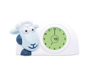 Sam The Lamb - Sheep Sleep Trainer Clock And Nightlight Blue - Blue