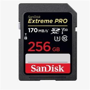Sandisk (SDSDXXY-256G-GN4IN) 256GB Extreme Pro SDXC 256GB V30 U3 C10 UHS-I 170MB/s R 90MB/s