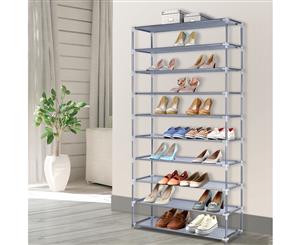 Shoe Rack Racks Organiser Storage Shelf Shelves Stand Holder Portable Wardrobe10 Tier 50 Pairs
