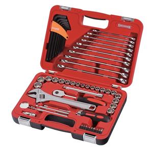 Sidchrome 69 Piece Metric/AF 3/8inch Drive Tool Set