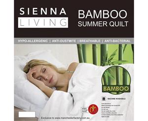 Sienna Living Bamboo Fibre Summer Quilt Single