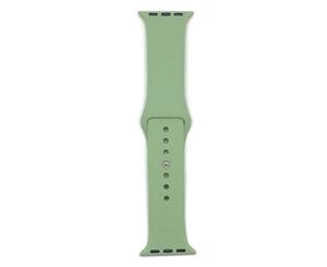 Silicone Sport Band For Apple Watch - Pastel Green