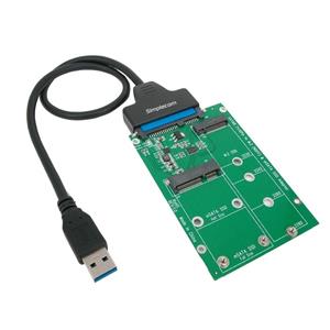 Simplecom SA221 2.5" M.2/mSATA SSD to USB3.0 Adapter