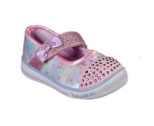 Skechers Childrens/Kids Twinkle Play Mary Jane Shoe (Pink/Multicoloured) - FS6206