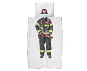 Snurk  Quilt Cover Set Firefighter - Single