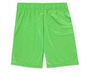 Sondico Boys Core Football Shorts Pants Bottoms Junior - FluGreen/Black