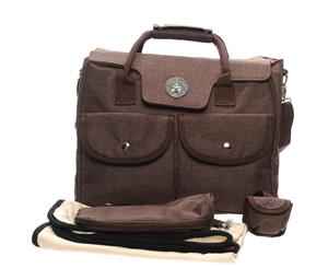 Sungzeez Fashion Carry-All Nappy Bag In Chocolate